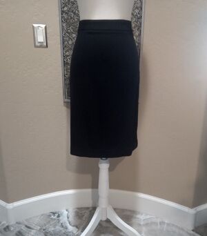 Boston Proper Travel Collection Classic Black Ponte Knit Pencil Skirt